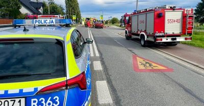 Ćwiklice: 80-letni pieszy potrącony poza przejściem, jego stan jest bardzo poważny